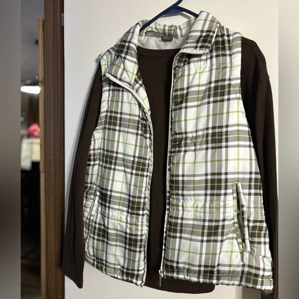 Long sleeve shirt and vest XL